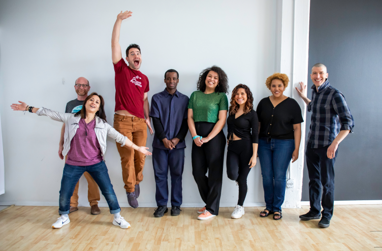 Students posing for a photo