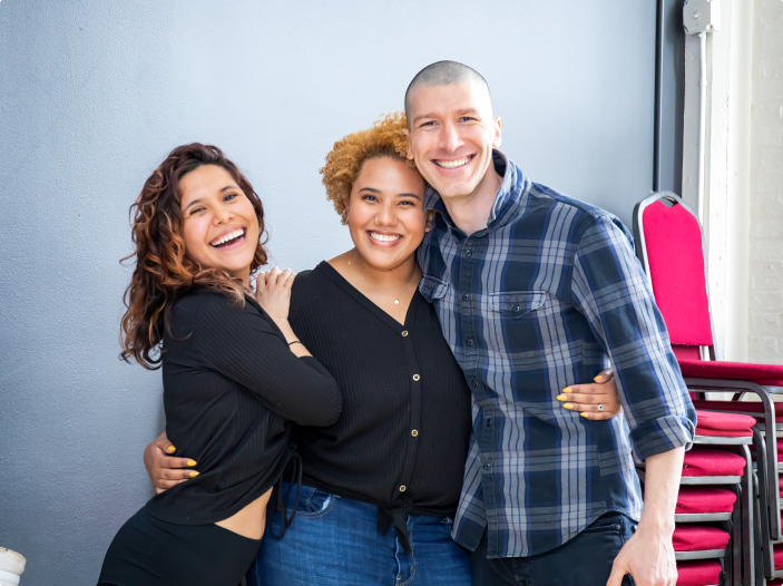Students posing for a photo