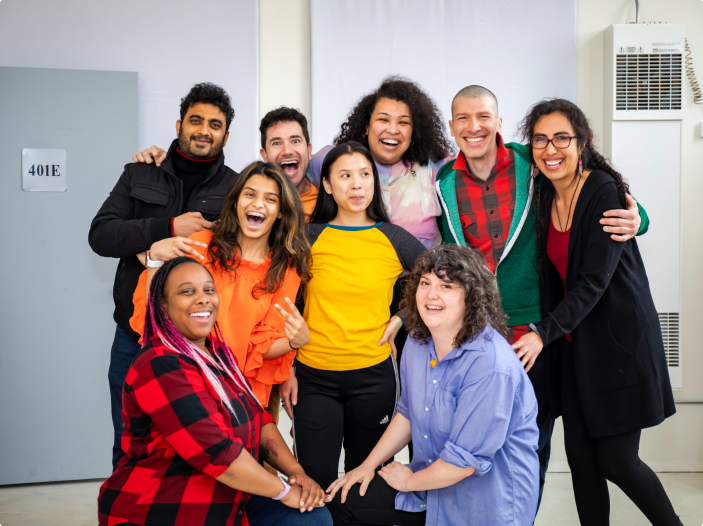 Class posing for a photo